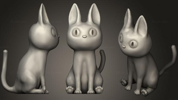 Animal figurines (Treasure The Cat, STKJ_1566) 3D models for cnc